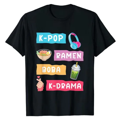 South Korea Lifestyle - Модная футболка в стиле K-Pop для
