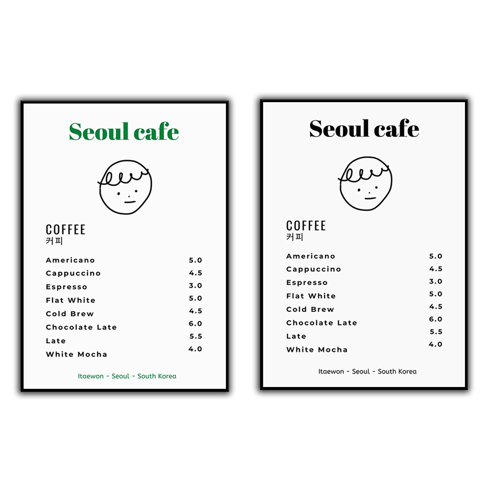 Seoul Cafe Print Wall Art Печа – обзор и цена South Korea Lifestyle